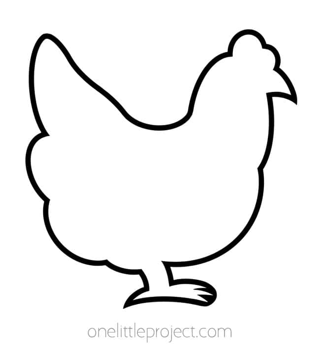 Animal Outlines Animal outlines - chicken