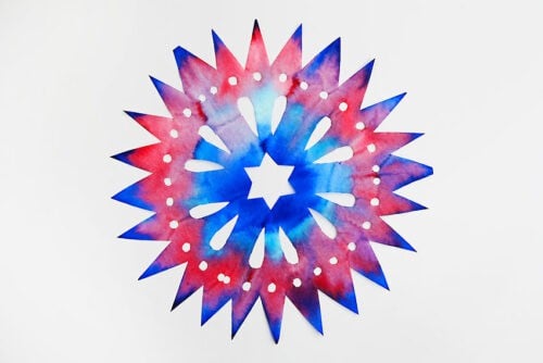 Coffee Filter Fireworks