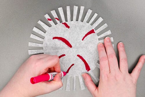 Coffee Filter Fireworks