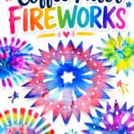 Marker and coffee filter fireworks