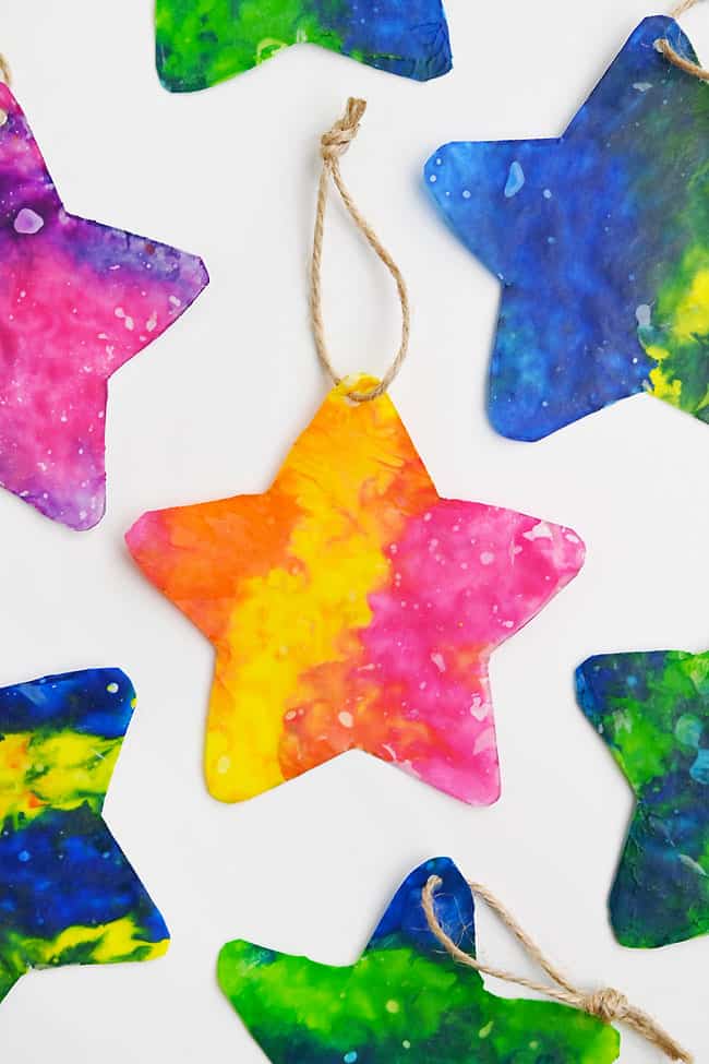 Crayon Suncatcher Colorful crayon suncatchers