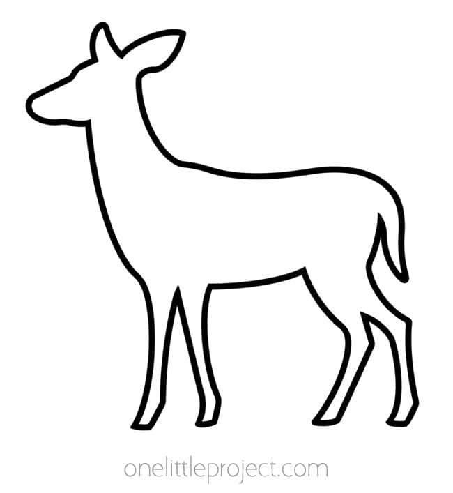 Animal Outlines Animal outlines - deer