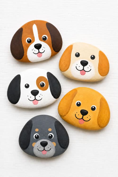 Painted Rock Ideas Dog Painted Rocks