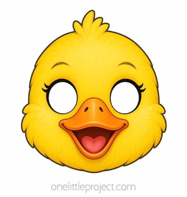 Duck Bird Mask Duck bird mask printable