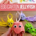 Making a recycled jellyfish craft