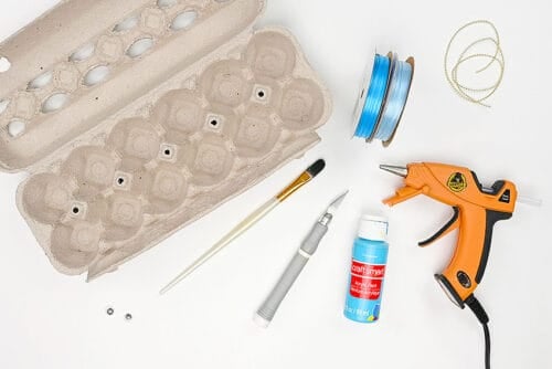 Egg carton jellyfish supplies