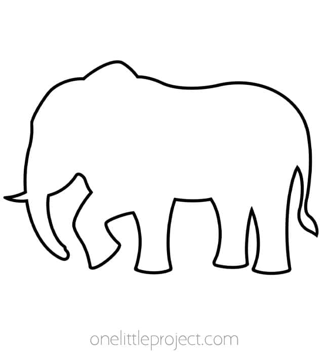 Animal Outline Elephant Animal Outline