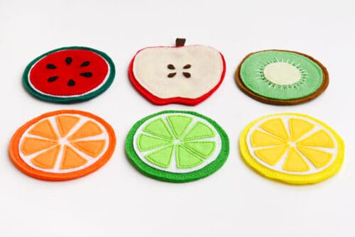 Felt Fruit Coasters
