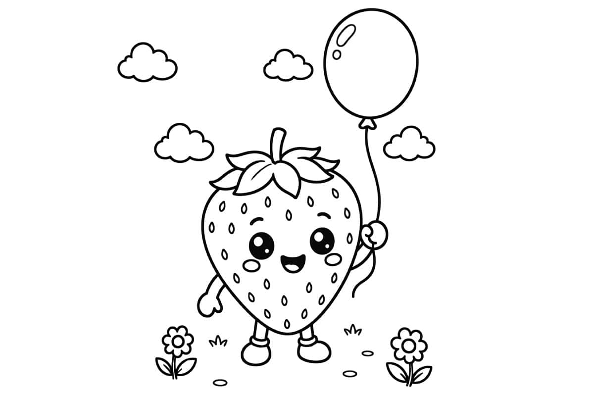 Fruit Coloring Pages Printable fruit coloring pages