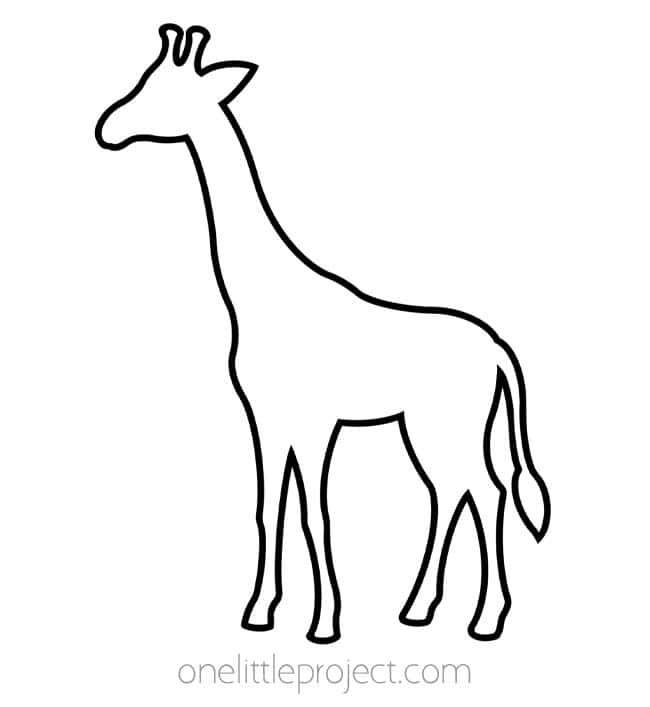 Animal Shapes Animal shapes - giraffe