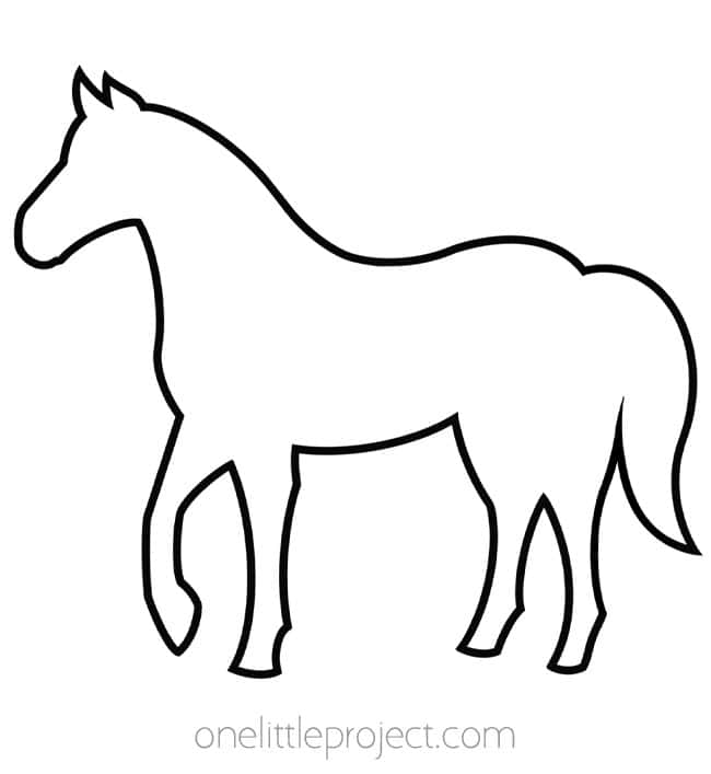 Animal Templates Animal templates - horse