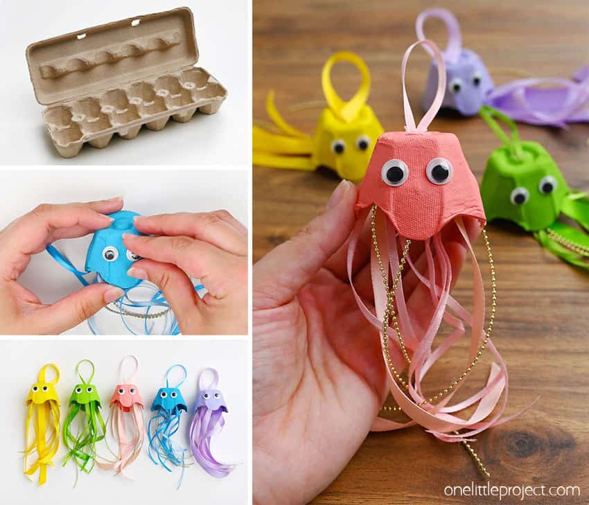 How to Make Egg Carton Jellyfish DIY egg carton jellyfish