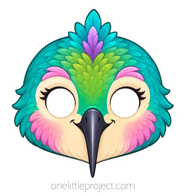 Hummingbird Bird Mask Hummingbird bird mask printable
