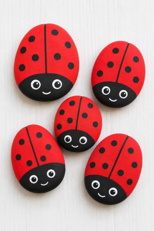 Painted Rock Ideas Ladybug Painted Rocks