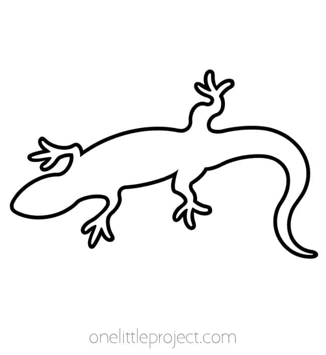 Animal Shapes Animal shapes - lizard