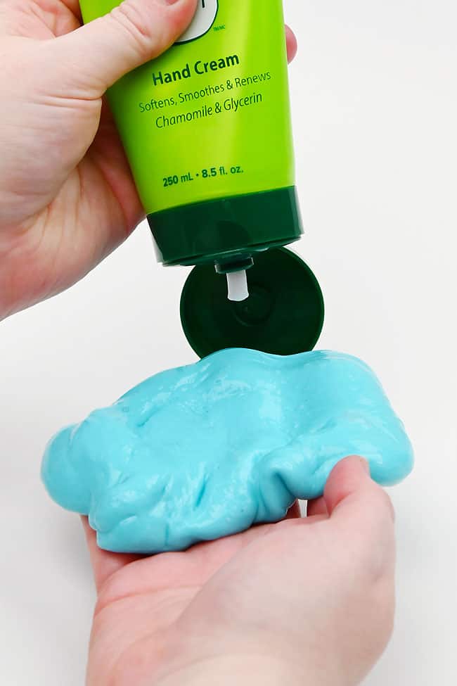 Softening overactivated slime
