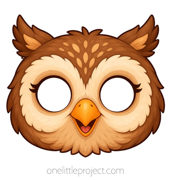 Owl Bird Mask Owl bird mask printable