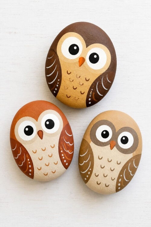 Painted Rock Ideas Owl Painted Rocks