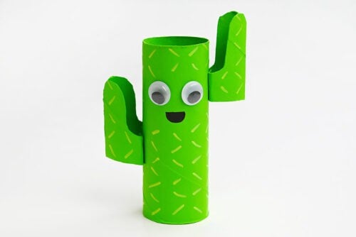 Toilet Paper Roll Cactus