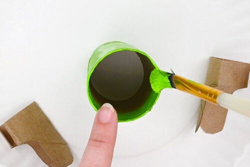 Toilet Paper Roll Cactus