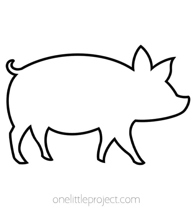 Animal Outline Animal outline - pig