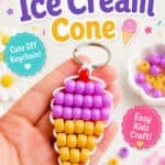 Making a pony bead ice cream cone