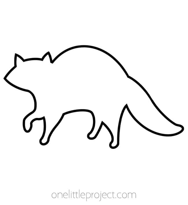 Animal Outline Animal outline - raccoon