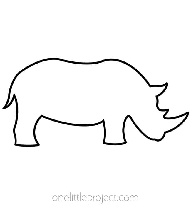 Animal Templates Animal templates - rhino