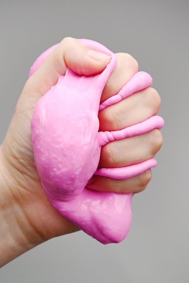 Scents for Slime Squishing scented slime in hand