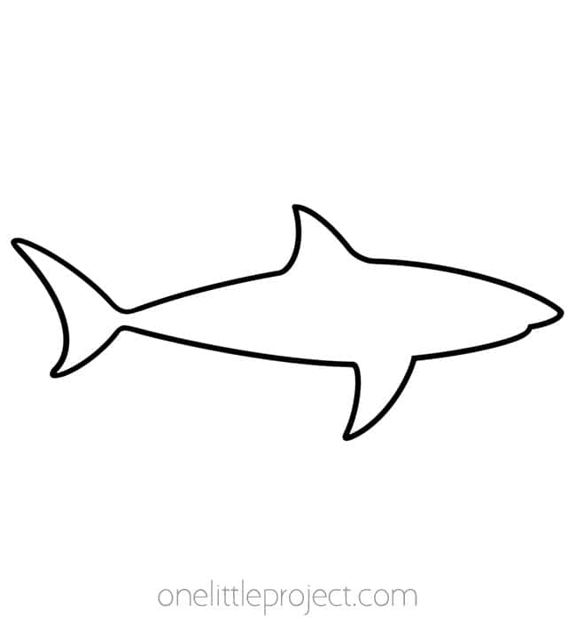 Animal Outlines Animal outlines - shark