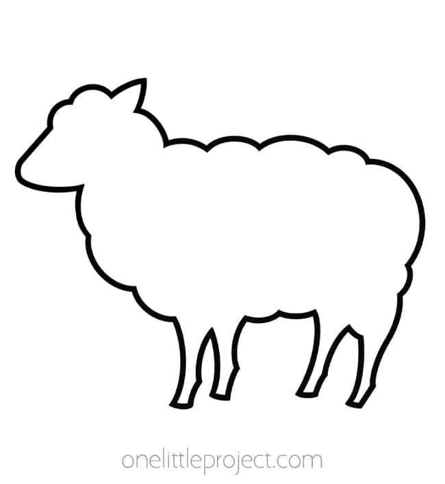 Animal Outlines Animal outlines - sheep