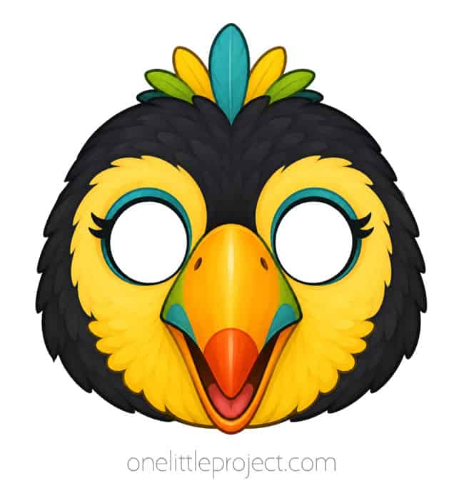 Toucan Bird Mask Toucan bird mask printable