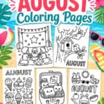 August Coloring Pages Printable