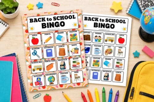 Back to School Bingo