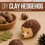 Clay hedgehog craft