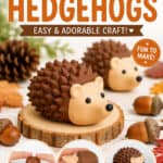 Cute hedgehogs made of clay