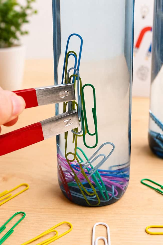 DIY Magnetic Sensory Bottle Fun sensory play with magnets