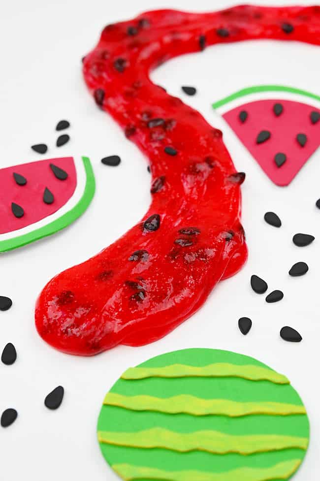 DIY Watermelon Slime Fun watermelon slime craft