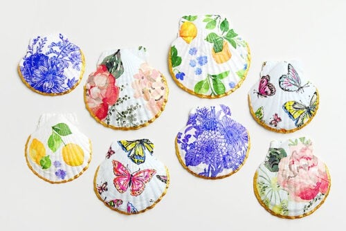 Decoupage Shells