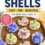 Decoupage shells craft