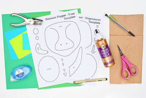 Dinosaur Puppet Supplies