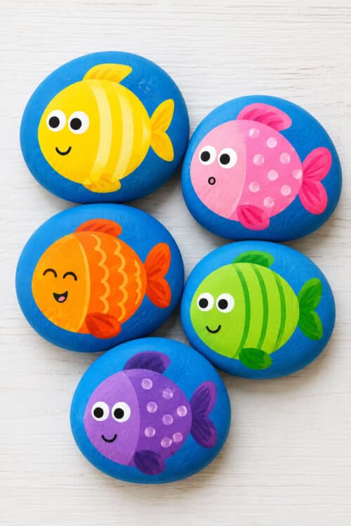 Painted Rock Ideas Fish Painted Rocks