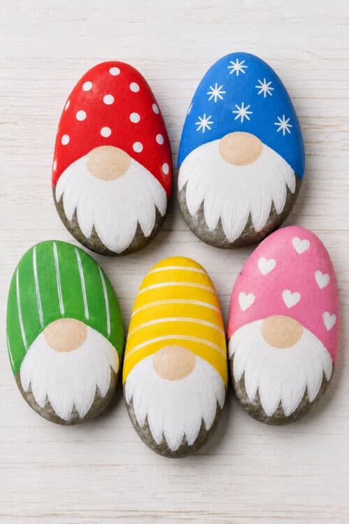 Painted Rocks Ideas Gnome Painted Rocks