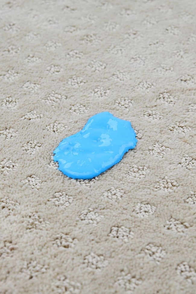 How to Get Slime Out of Carpet Blue slime on carpet