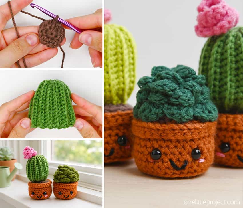 How to Make Crochet Succulents Crochet succulent pattern