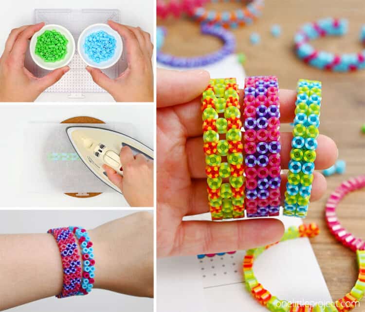 How to Make Perler Bead Bracelets DIY Perler bead bracelets