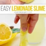 Cute lemonade slime for summer