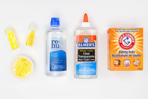 Lemonade Slime Supplies