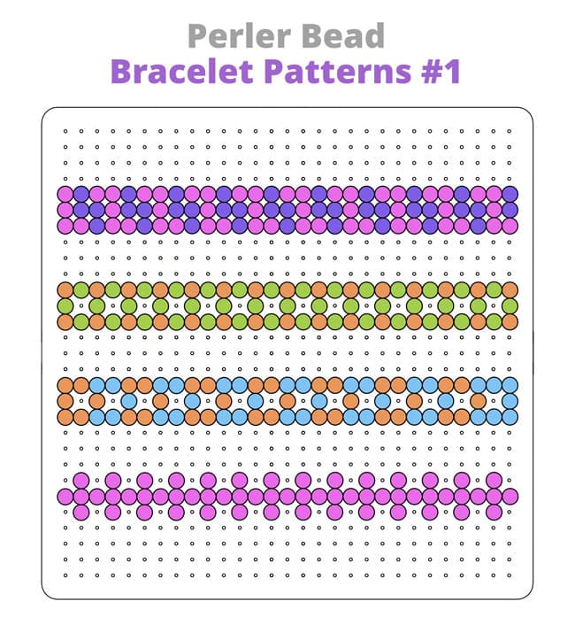 Perler Bead Bracelet Pattern Perler bead bracelet pattern 1