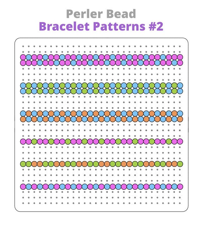 Perler Bead Bracelet Pattern Perler bead bracelet patterns 2
